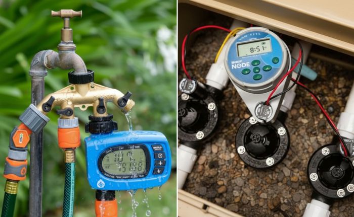 Garden managers Cheap vs Smart irrigation system